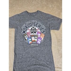 2023 NCAA Mens College World Series Omaha Graphic T Shirt Gray Small